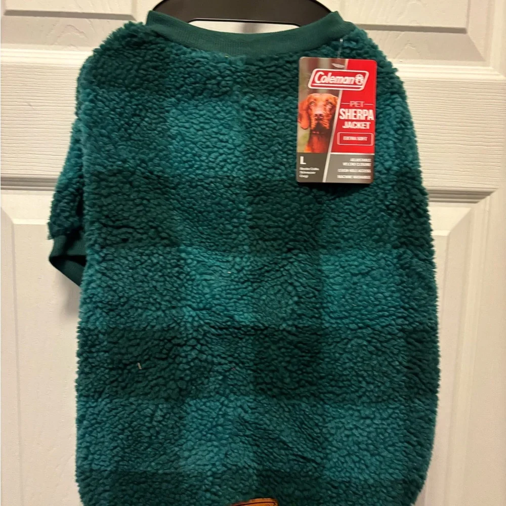 Coleman Green Pet Sherpa Fleece Jacket in Sizes XS, S, L BNWT